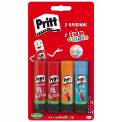 Pritt Original + fun colors Klebestifte Set