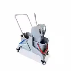 RMV Doppelfahrwagen Kunststoff ECO grau 2x18 Liter RMV10.013