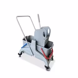 RMV Doppelfahrwagen Kunststoff ECO grau 2x18 Liter RMV10.013
