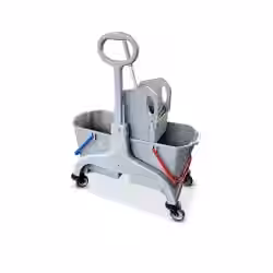 RMV Doppelfahrwagen mit Seitengriff 2x25 Liter ECO grau RMV10.014