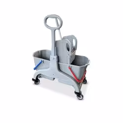 RMV Doppelfahrwagen mit Seitengriff 2x25 Liter ECO grau RMV10.014