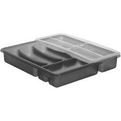Rotho BASIC Besteckkasten mit Extra-Top-Gleiter 1752290001