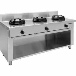 SARO Wok Gasherd mit offenem Unterbau CC 423-2050