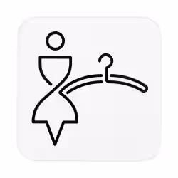 SanTRAL Hinweisschild Damenumkleide