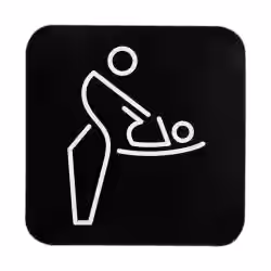SanTRAL Hinweisschild Wickelraum