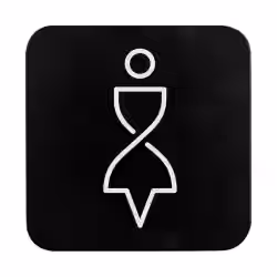 SanTRAL WC Schild Damen