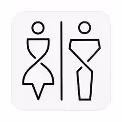 SanTRAL WC Schild Damen und Herren