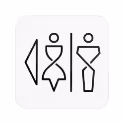 SanTRAL WC Schild Damen und Herren