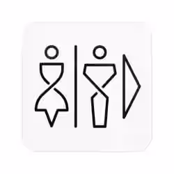 SanTRAL WC Schild Damen und Herren