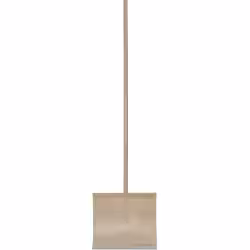 Schneeschieber mit Metallkante und Stiel aus Holz Stiellänge: 140 cm