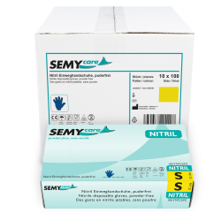 SemyCare Nitrilhandschuhe im Spenderkarton