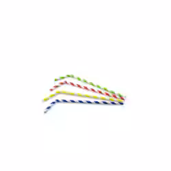 Sier Disposables Flexhalm Papier gestreift assorti Maße (Ø x L): 6 mm x 24 cm