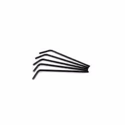 Sier Disposables Flexhalm Papier schwarz Maße (Ø x L): 6 mm x 24 cm