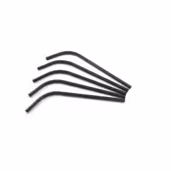Sier Disposables Flexhalm Papier schwarz Maße (Ø x L): 8 mm x 24 cm