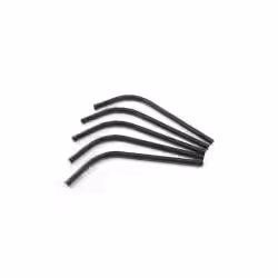 Sier Disposables Flexhalm Papier schwarz Maße (Ø x L): 8 mm x 21 cm