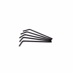 Sier Disposables Flexhalm Papier schwarz Maße (Ø x L): 6 mm x 24 cm