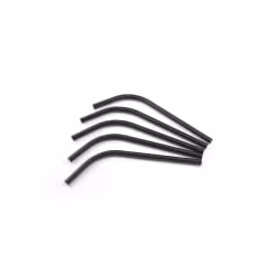 Sier Disposables Flexhalm Papier schwarz Maße (Ø x L): 8 mm x 21 cm