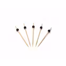 Sier Disposables Picker Bambus mit schwarze Kugel