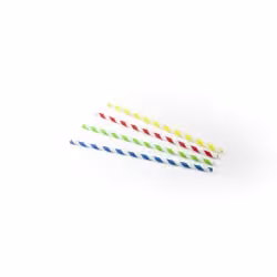 Sier Disposables Trinkhalm Papier gestreift assorti Maße (Ø x L): 6 mm x 23 cm