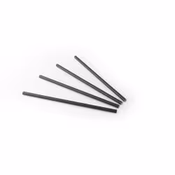 Sier Disposables Trinkhalm Papier schwarz Maße (Ø x L): 8 mm x 24 cm