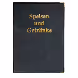 Sigel Speisekarten-Mappe mit Goldprägung SM100