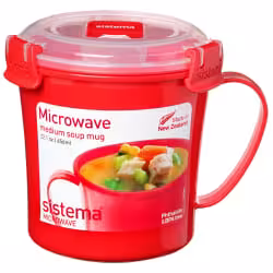 Sistema Mikrowellen Suppentasse mit Dampfventil