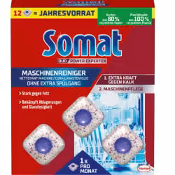 Somat Duo Experten Power Spülmaschinenreiniger Tabs Maxipack SM12