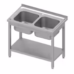 Stalgast Spültisch Grundboden Tiefe 600mm