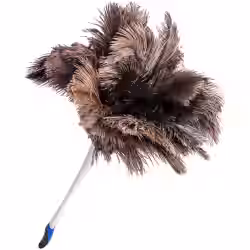 Straußenstaubwedel "Soft Touch" Maße: ca. 45 cm Griff