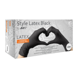 Style Latex Black Einmalhandschuhe