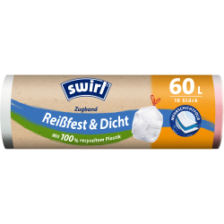 Swirl Müllbeutel Zugband Reißfest & Dicht