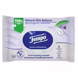 Tempo Natural Skin Balance - Beruhigend feuchte Toilettentücher 7322542162132