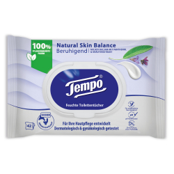 Tempo Natural Skin Balance - Beruhigend feuchte Toilettentücher 7322542162132