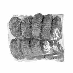 Topfkratzer-Stahlschwamm 1 Packung = 10 Stahlwolle-Pads