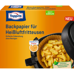 Toppits Backpapier für Heißluftfritteusen