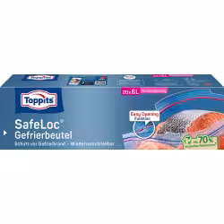 Toppits  Doppelverschluss Gefrierbeutel mit Safeloc-Verschluss  4008871211071