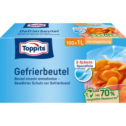 Toppits Gefrierbeutel Standboden Vorratspack  4008871208118