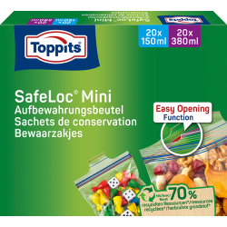 Toppits Mini Zip-Verschluss Beutel Allzweckbeutel 4008871200860