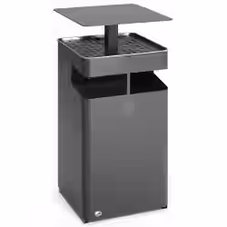 VAR Ascher/ Abfallsammler mit Dach B 45 21276
