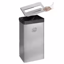 VAR Papierkorb B 31 Edelstahl