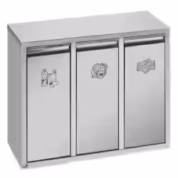 VAR Wertstoffsortiersystem aus Edelstahl 21245