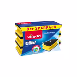 Vileda Glitzi Plus Topfreiniger 9er Multipack mit Antibac 142596