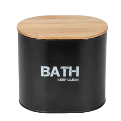 WENKO Badbox mit Deckel Gara Schwarz