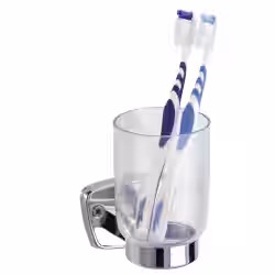 WENKO Basic Zahnputzbecher und -halter 17897100