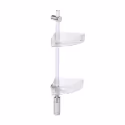 WENKO Duscheckregal mit LED-Bewegungsmelder und Ablagen 24689100