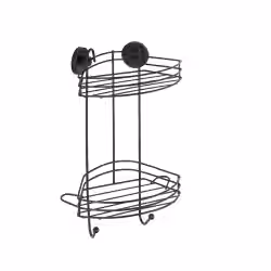 WENKO Eckregal ohne Bohren Vacuum-Loc