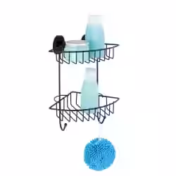 WENKO Eckregal ohne Bohren Vacuum-Loc Bari