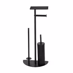 WENKO Stand WC-Garnitur Cosenza Neo Schwarz