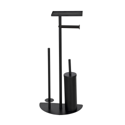 WENKO Stand WC-Garnitur Cosenza Neo Schwarz
