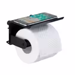 WENKO Toilettenpapierhalter mit Ablage Classic Plus